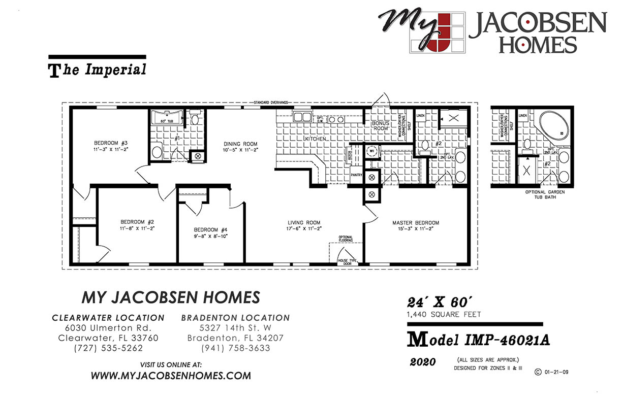 IMP46021 Jacobsen Manufactured Home MY JACOBSEN HOMES OF FLORIDA