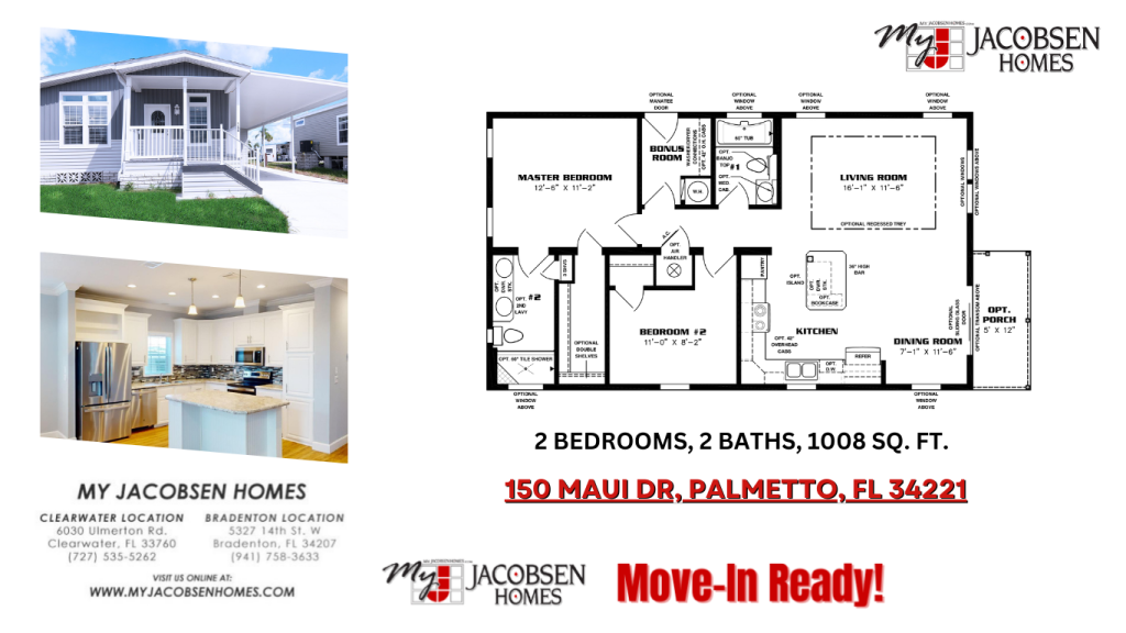 Move In Ready Home!
For Sale!

 2 Bedroom | 2 Bath