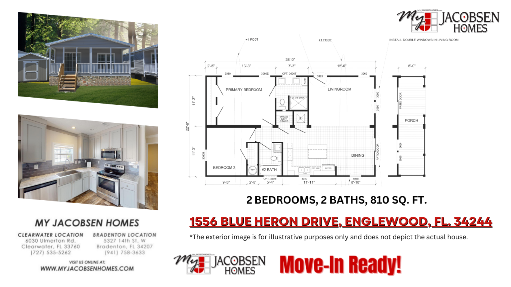 Move In Ready Home!
1280 SQ. FT. | 2 Bedroom | 2 Bath| Den


 2 Bedroom | 2 Bath