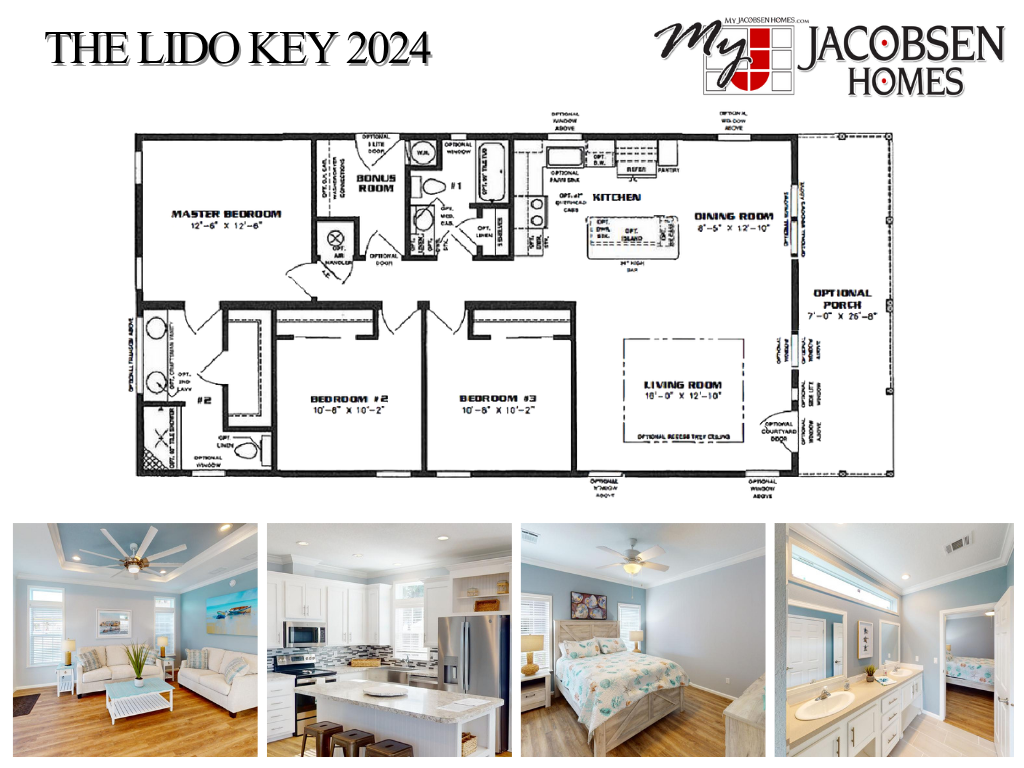 1493 SQ. FT. | 3 Bedroom | 2 Bath | 28' X 56'