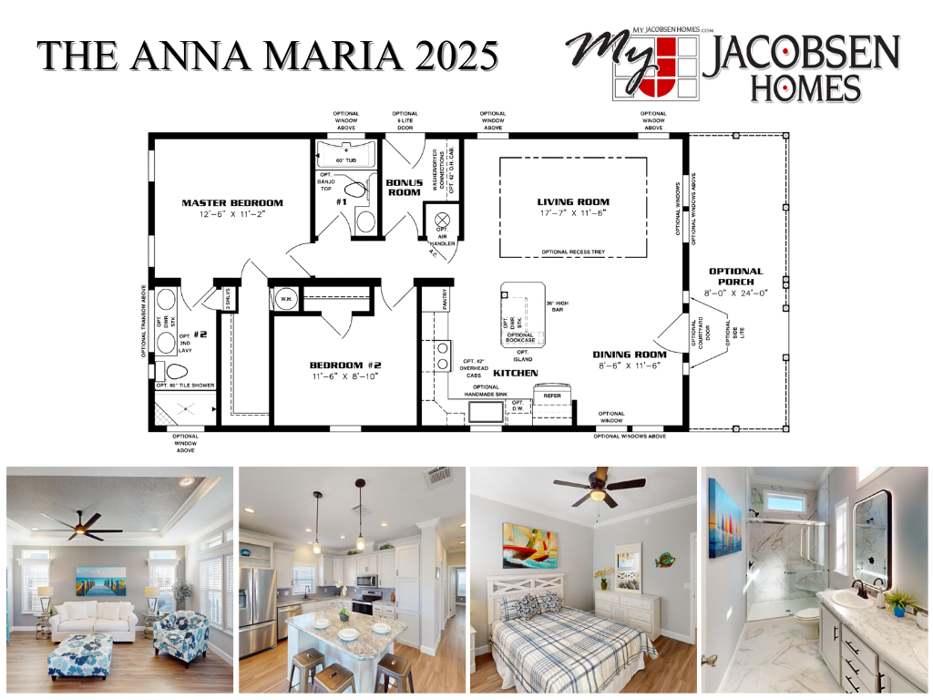 1040 SQ. FT. | 2 Bedroom | 2 Bath | 24' X 43'/4